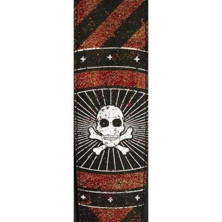 Plant Waves 2.5" Adjustable Stoned Leather Guitar Strap - Blood Stripes-PLANET WAVES-Infinite Music