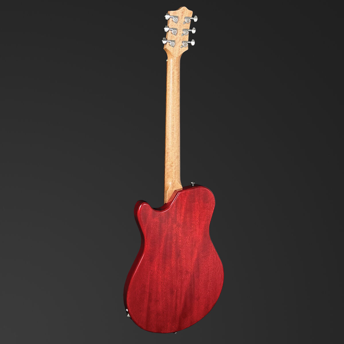 Pratley DVR Single Cutaway Solid Qld Blue Fig Body Electric Humbucker Guitar in Natural Red [PRDVR-22-R] - Case Inc.-Pratley Guitars-Infinite Music