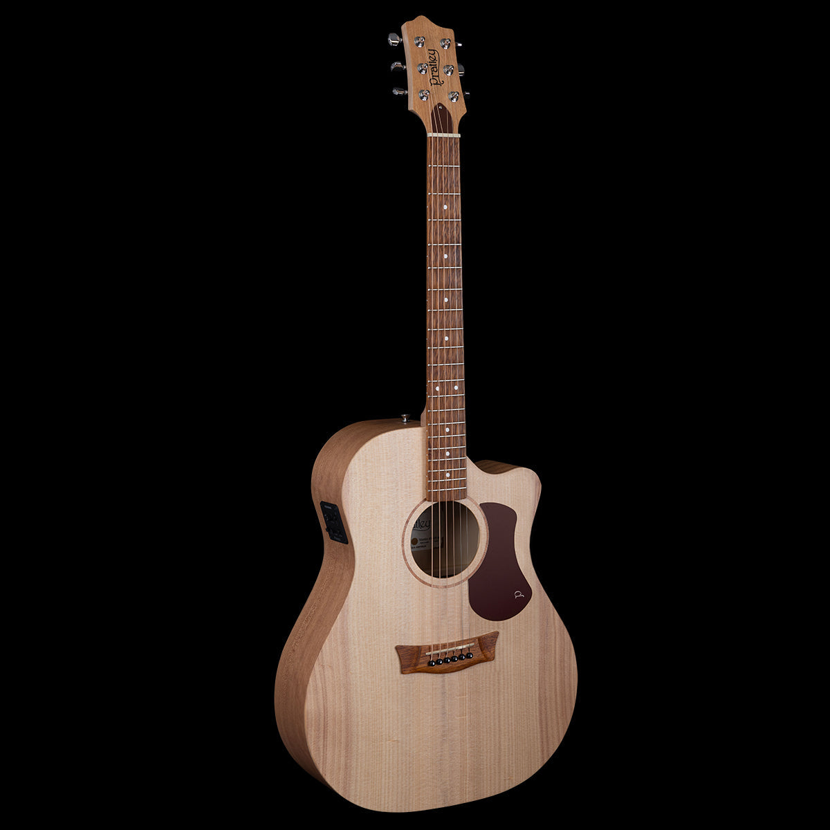 Pratley Entertainer OM Cutaway All Solid Maple B/S / Bunya Top w/pickup- W/- Hardfoam moulded case-Pratley Guitars-Infinite Music