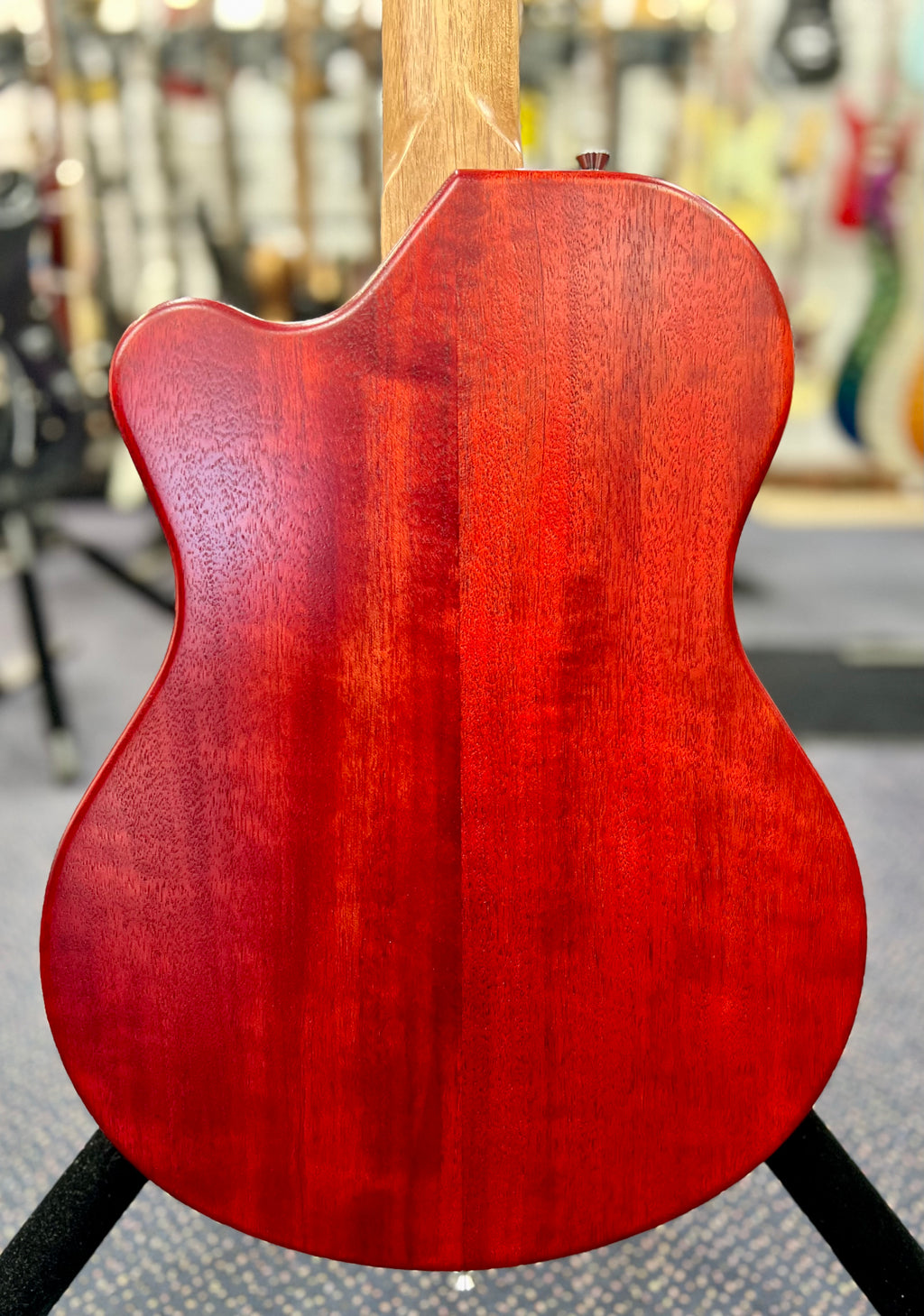 Pratley Indigo Single Cutaway Solid Body Electric Mini Humbuckers Natural Red W/-Case-Pratley Guitars-Infinite Music