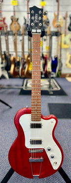 Pratley Indigo Single Cutaway Solid Body Electric Mini Humbuckers Natural Red W/-Case-Pratley Guitars-Infinite Music
