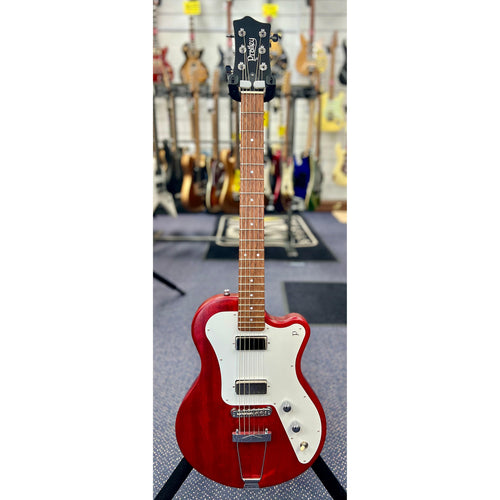 Pratley Indigo Single Cutaway Solid Body Electric Mini Humbuckers Natural Red W/-Case-Pratley Guitars-Infinite Music