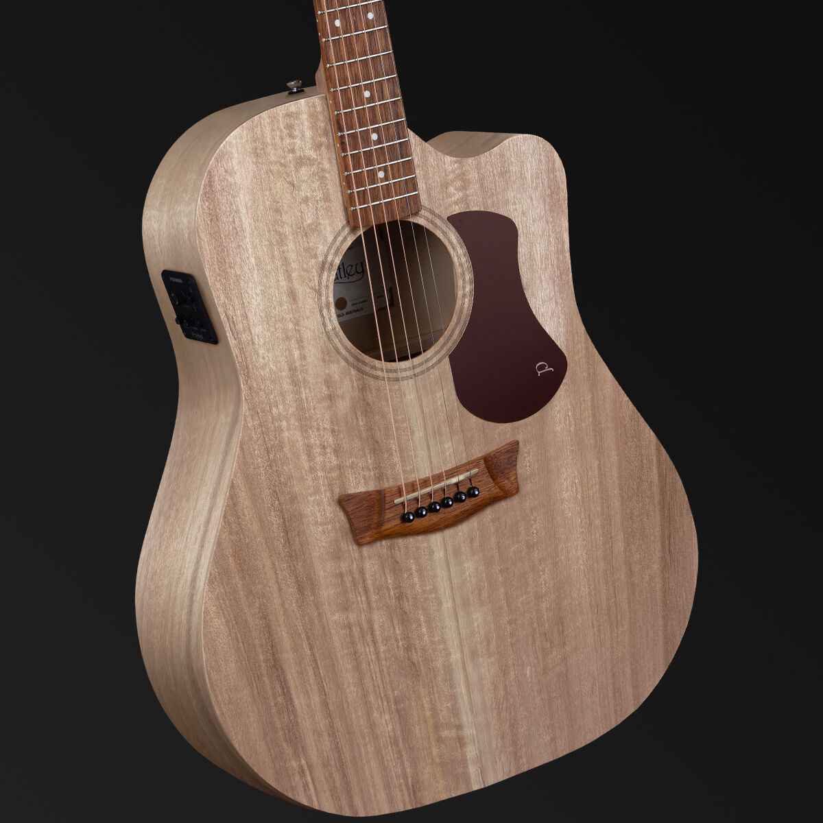Pratley SL Dreadnought Cutaway / Electric Solid Top, Layered Back & Sides all Qld Blue Fig W- Premium Pratley Case[PRSLD-CE-FF]-Pratley Guitars-Infinite Music