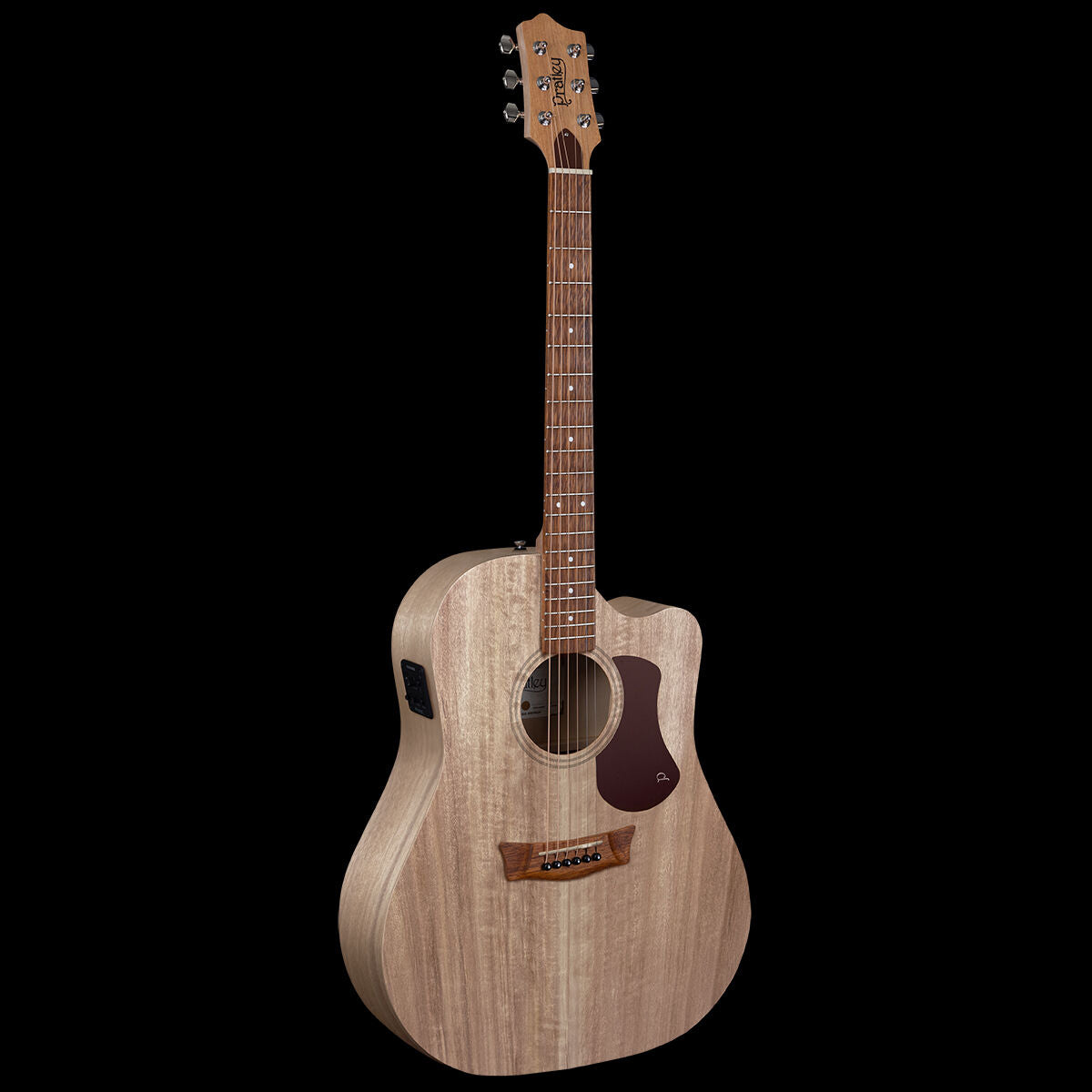 Pratley SL Dreadnought Cutaway / Electric Solid Top, Layered Back & Sides all Qld Blue Fig W- Premium Pratley Case[PRSLD-CE-FF]-Pratley Guitars-Infinite Music