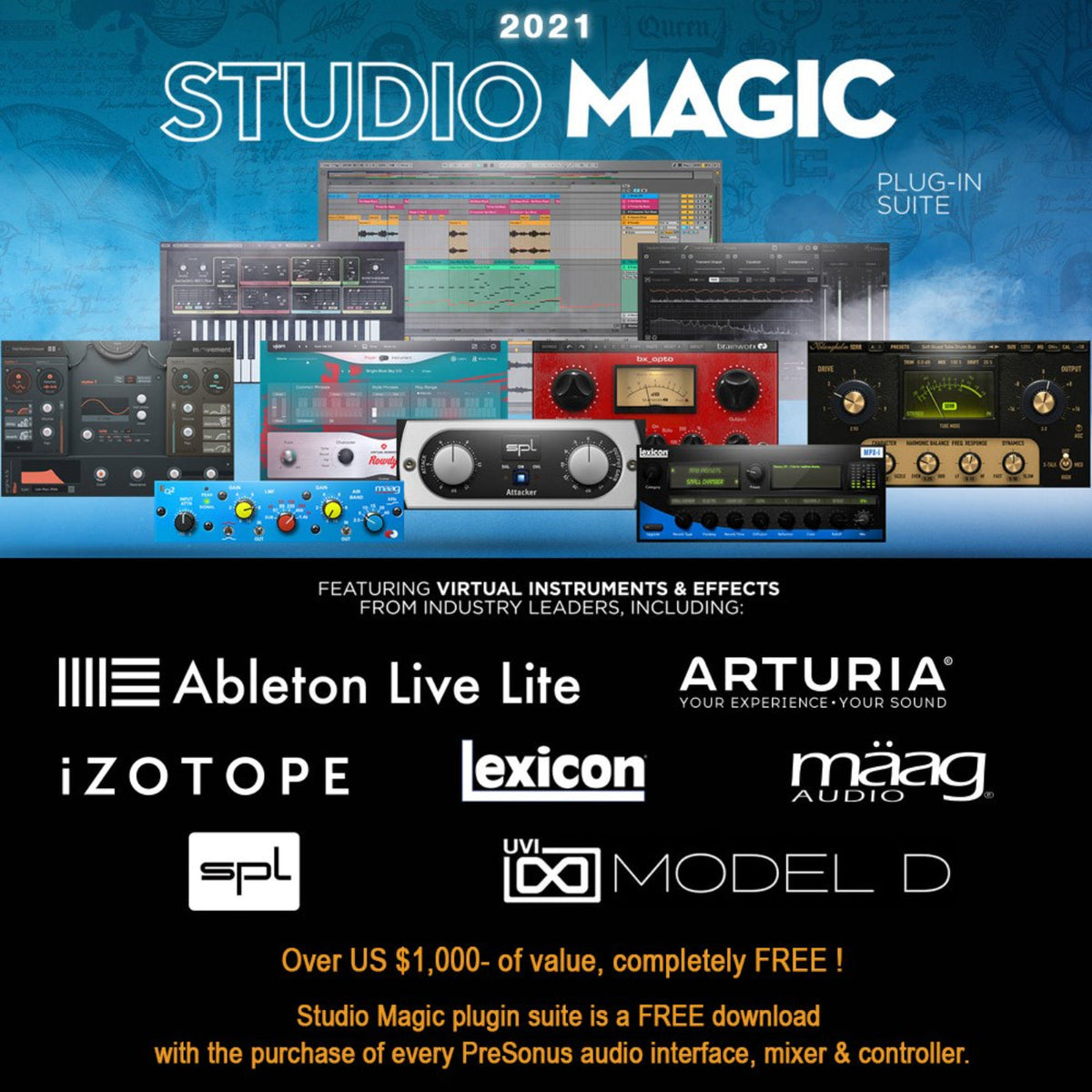 Presonus Studio 24C USB-C Interface w/Studio One Artist + Ableton Live Lite-Presonus-Infinite Music