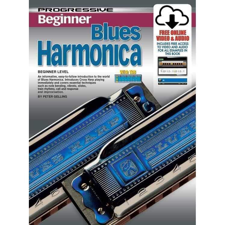 Progressive Beginner Blues Harmonica Book/Online Video and Audio-Progressive-Infinite Music