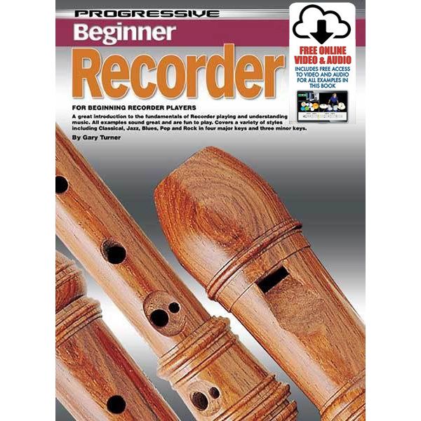 Progressive Beginner Recorder Book with Online Video/Audio-Progressive-Infinite Music