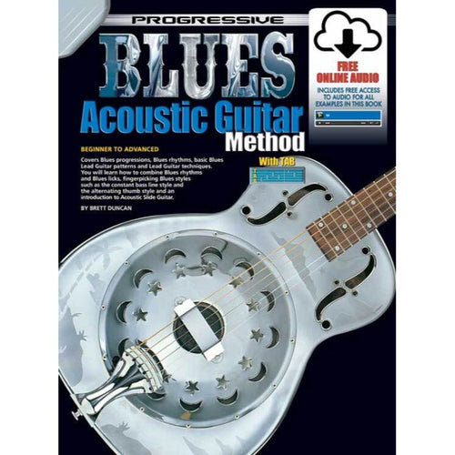 Progressive Blues Acoustic Guitar Book and Online Audio-Progressive-Infinite Music