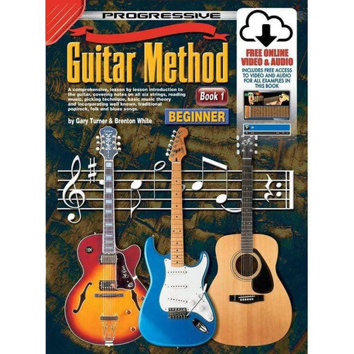 Progressive Guitar Method 1 Book with Online Video and Audio-Progressive-Infinite Music