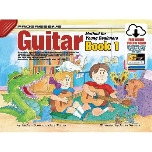 Progressive Guitar Method 1 for Young Beginners Book/Online Video and Audio-Progressive-Infinite Music
