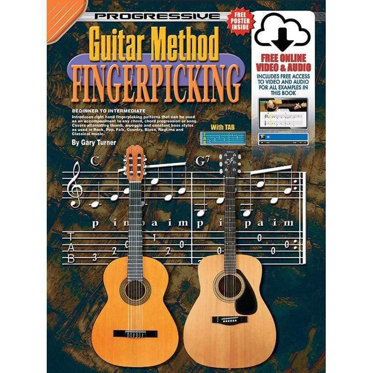 Progressive Guitar Method Fingerpicking Book/Online Video & Audio-Progressive-Infinite Music