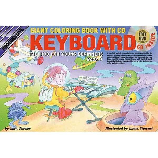 Progressive Keyboard Book 1 for Young Beginners Giant Colouring Book-Progressive-Infinite Music