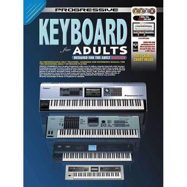 Progressive Keyboard for Adults Book with CD/DVD(2)/DVD-Rom-Progressive-Infinite Music
