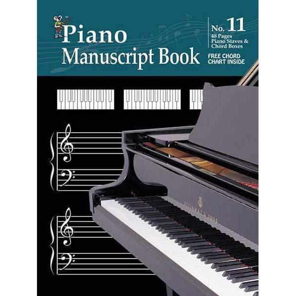 Progressive Manuscript Book - 48-Pages/Piano Staves/Chord Boxes-Progressive-Infinite Music