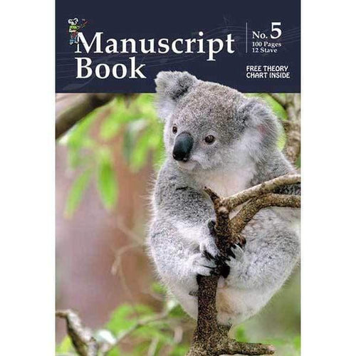 Progressive Manuscript Book 5 Pad A4 Size - 100-Pages/12 Stave-Progressive-Infinite Music