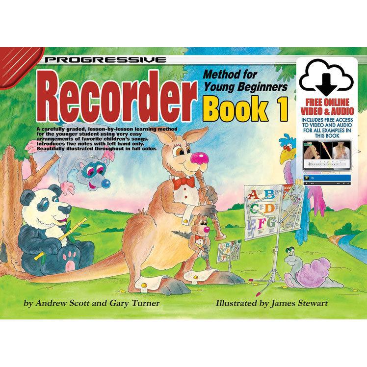 Progressive Recorder Book 1 for Young Beginners Book/Online Video & Audio-Progressive-Infinite Music
