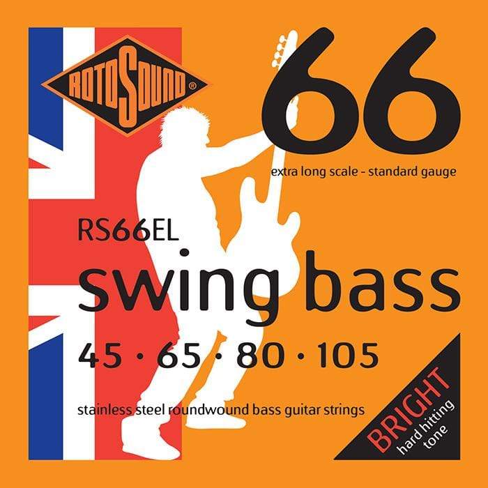 ROTOSOUND RS66EL Swing Bass 66 Stainless Steel Roundwound Extra Long Scale 45-105-Rotosound-Infinite Music