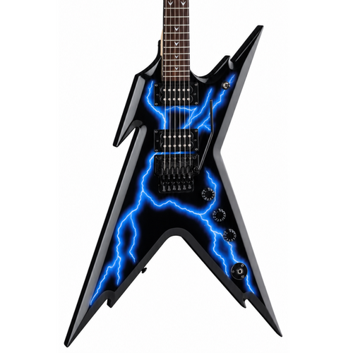 Dean Razorback X Series Floyd Rose Electric Guitar - Blue Lightning