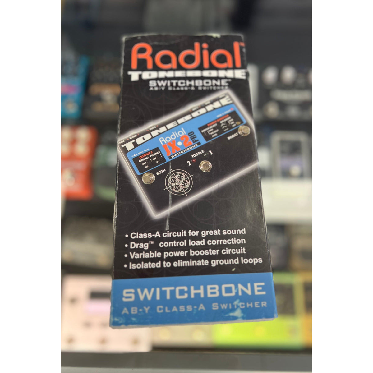 Radial Engineering Switchbone JX-2 ABY Amp Selector + Boost W/ Box - Pre Owned - ( No Power Supply)-Radial Engineering-Infinite Music