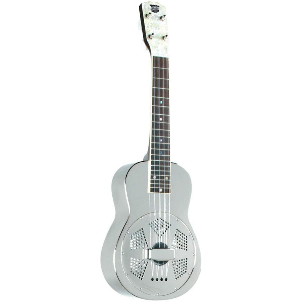 Recording King RU-998 Metal Resonator Ukulele Nickel/Silver-Recording King-Infinite Music