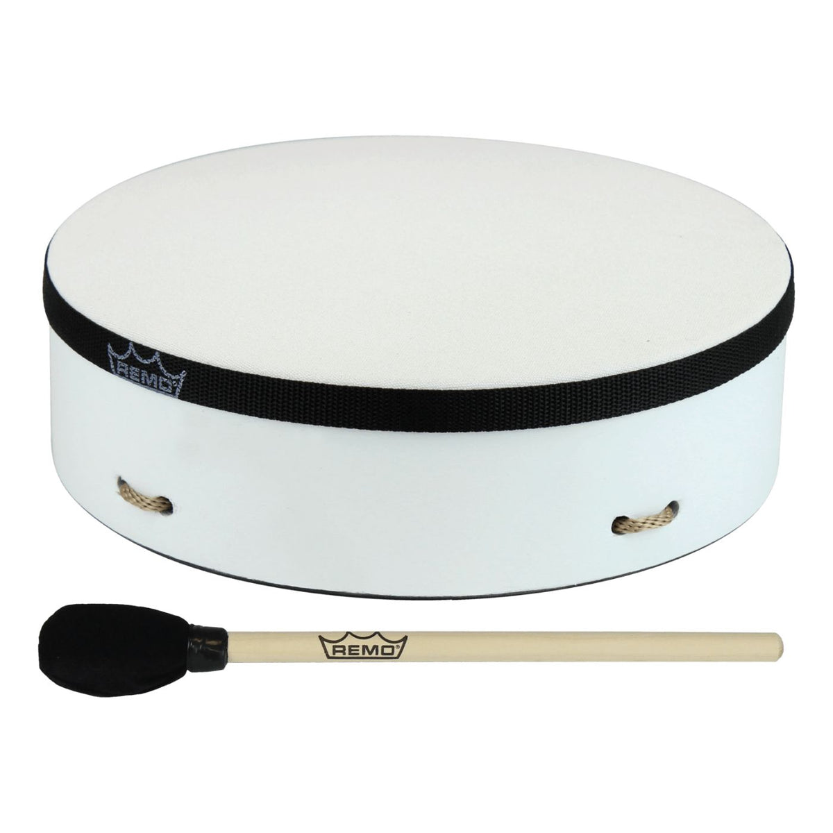 Remo 10" Artdrum Buffalo Drum - White-Remo-Infinite Music