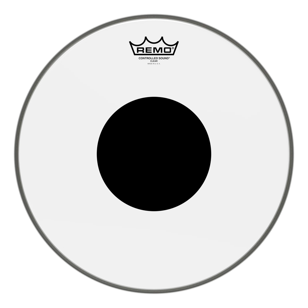 Remo Controlled Sound 14" Clear w/ Black Dot Top Drum Head-Remo-Infinite Music