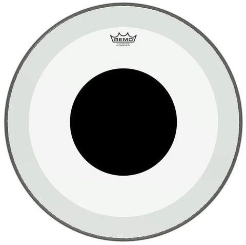 Remo Powerstroke 3 Clear 18” w/ Black Dot Bass Drumhead-Remo-Infinite Music