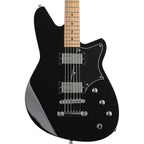 Reverend Descent RA BARITONE Roasted Maple Neck Electric Guitar - Midnight Black-Reverend-Infinite Music