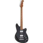 Reverend Descent RA BARITONE Roasted Maple Neck Electric Guitar - Midnight Black-Reverend-Infinite Music