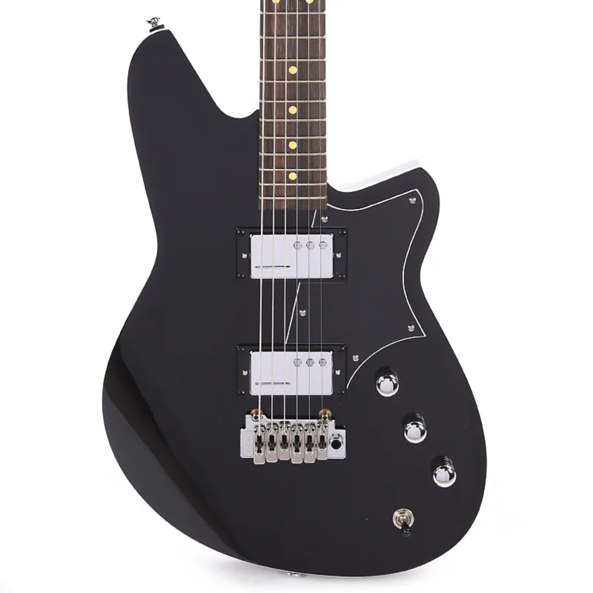 Reverend Descent W BARITONE (Trem)Electric Guitar - Midnight Black-Reverend-Infinite Music