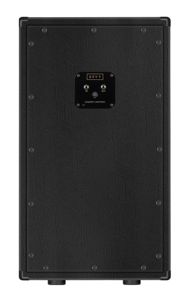 Revv 2x12 Vertical SLANT Speaker Cabinet (RV30) 8 Ohms 150W (All Black)-REVV Amplification-Infinite Music