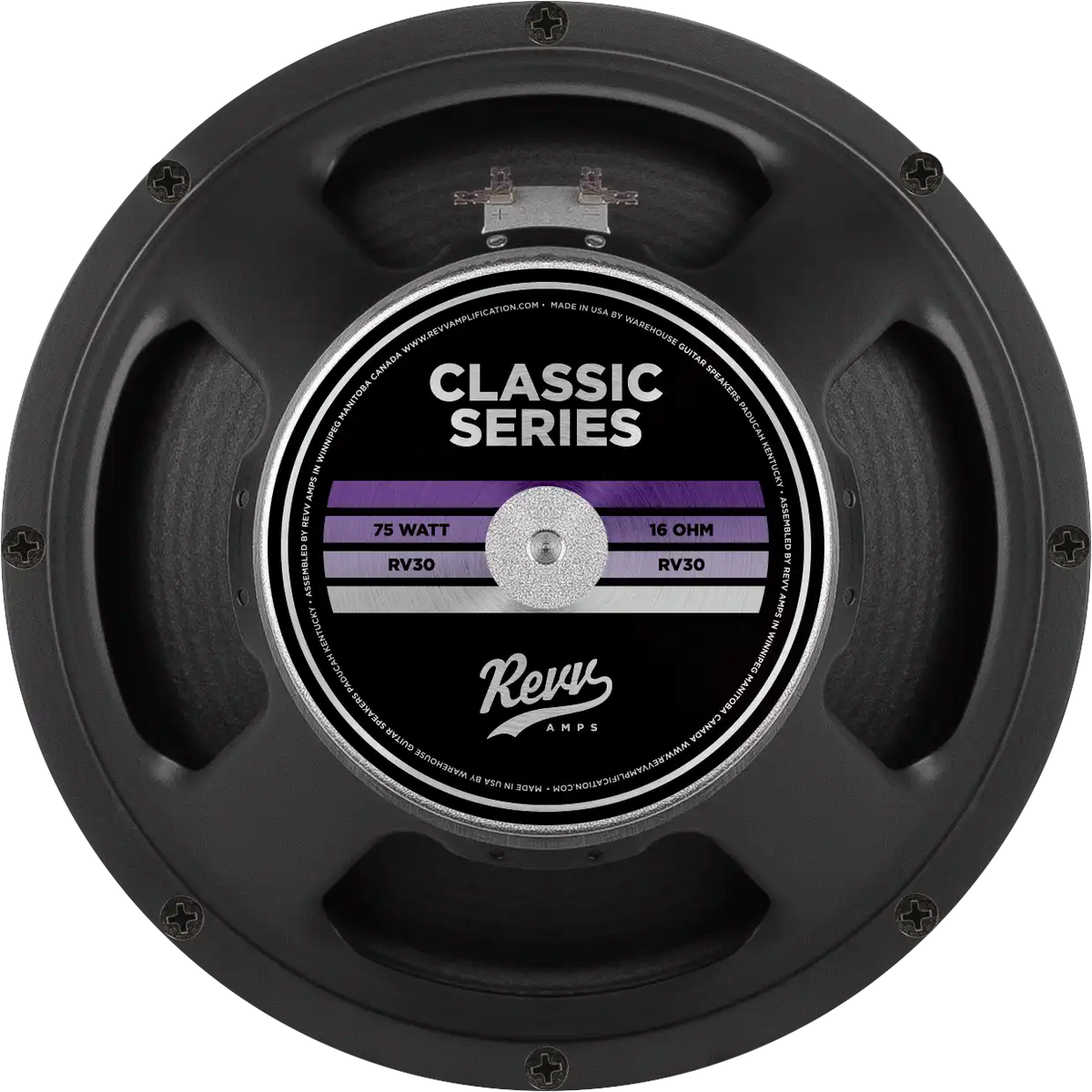 Revv 2x12 Vertical SLANT Speaker Cabinet (RV30) 8 Ohms 150W (All Black)-REVV Amplification-Infinite Music