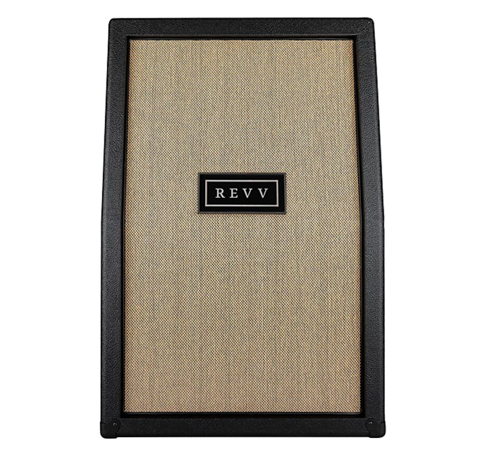 Revv 2x12 Vertical SLANT Speaker Cabinet (RV90) 8 Ohms 180W (Black w/ Cane Grill Cloth)-REVV Amplification-Infinite Music