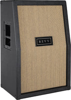 Revv 2x12 Vertical SLANT Speaker Cabinet (RV90) 8 Ohms 180W (Black w/ Cane Grill Cloth)-REVV Amplification-Infinite Music