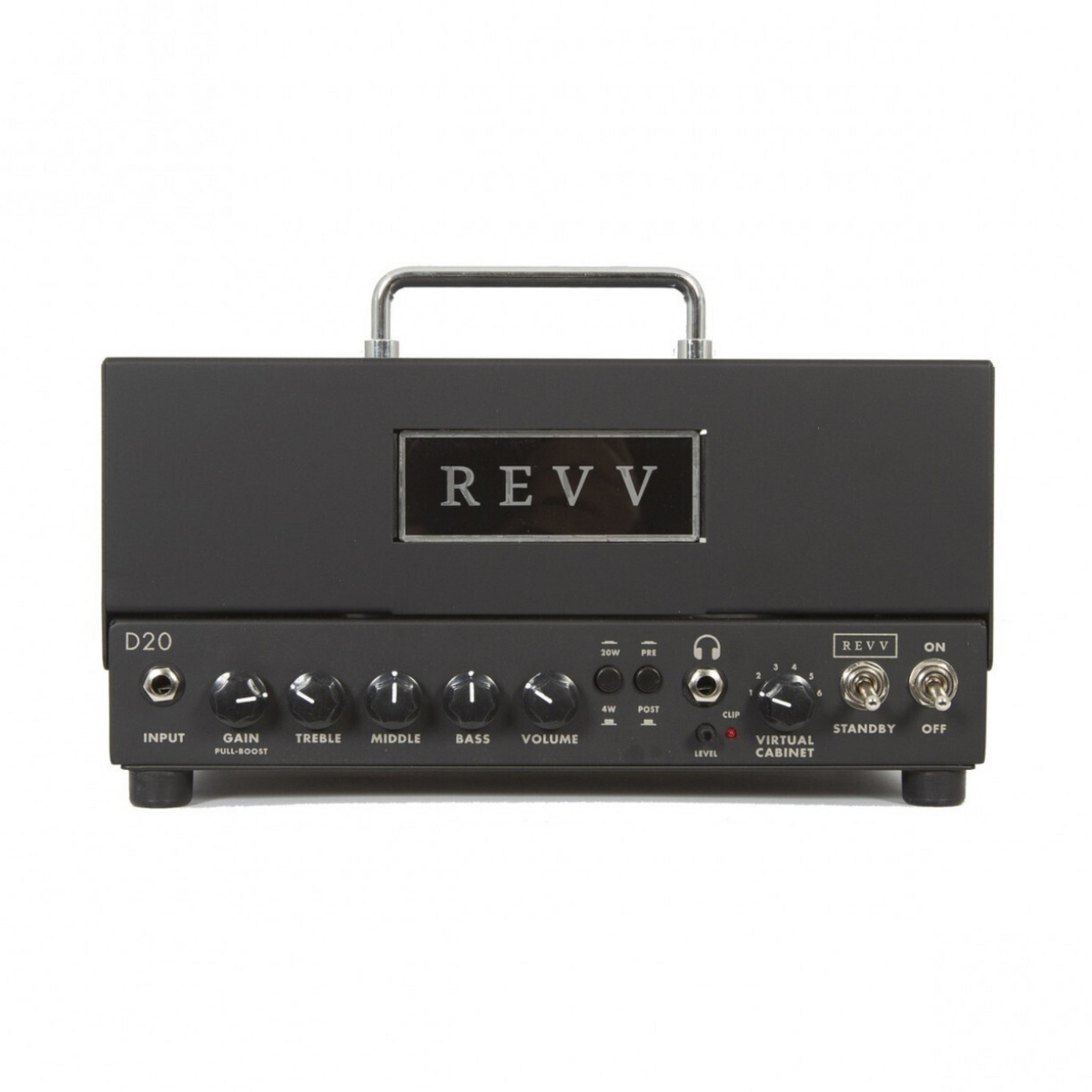 Revv D20 Tube Amp - BLACK - With Two Notes Reactive Load Lunch Box Head W/- Cover-REVV Amplification-Infinite Music