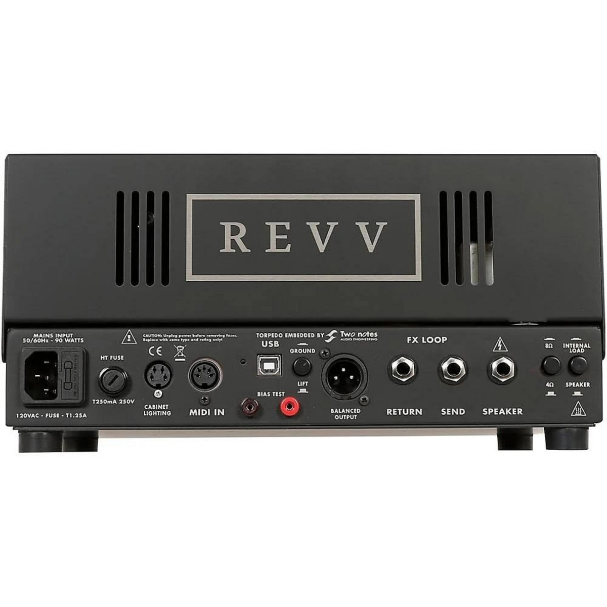 Revv D20 Tube Amp - BLACK - With Two Notes Reactive Load Lunch Box Head W/- Cover-REVV Amplification-Infinite Music