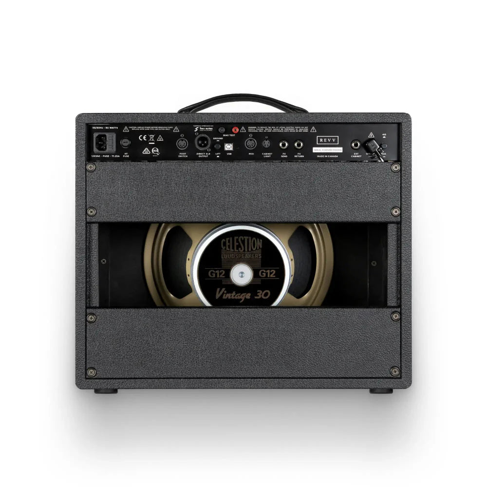 Revv D25 Dynamis 25w Combo Tube Amplifier - Black Bronco ( EX Demo)-REVV Amplification-Infinite Music