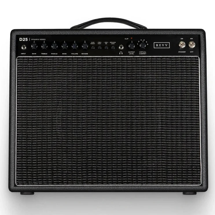 Revv D25 Dynamis 25w Combo Tube Amplifier - Black Bronco ( EX Demo)-REVV Amplification-Infinite Music
