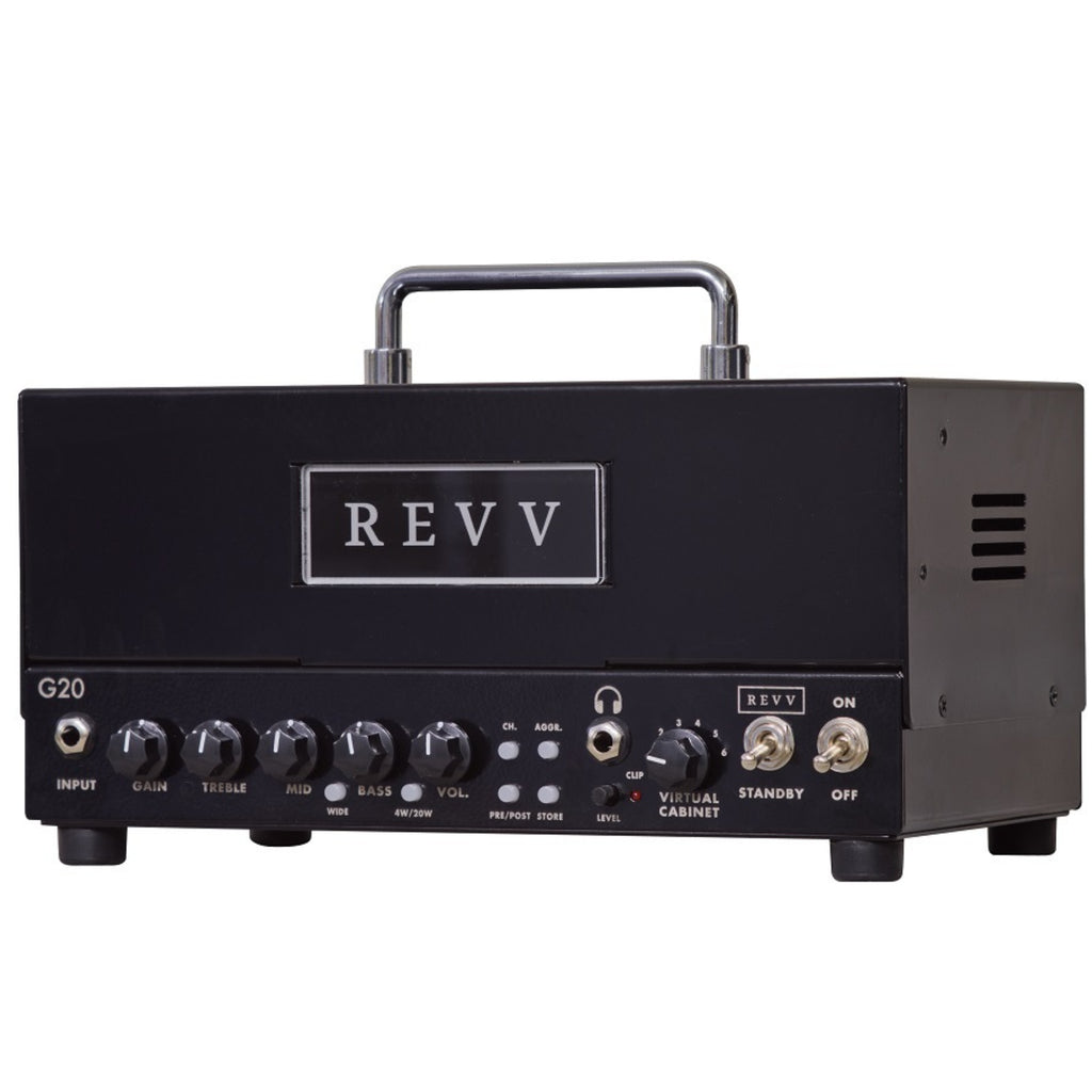Revv G20 High Gain Tube Amp - BLACK - With Two Notes Reactive Load Lunch Box Head W/- Cover-REVV Amplification-Infinite Music