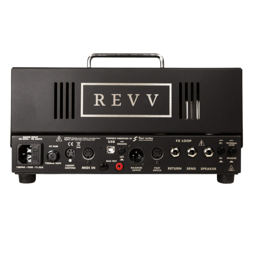 Revv G20 High Gain Tube Amp - BLACK - With Two Notes Reactive Load Lunch Box Head W/- Cover-REVV Amplification-Infinite Music