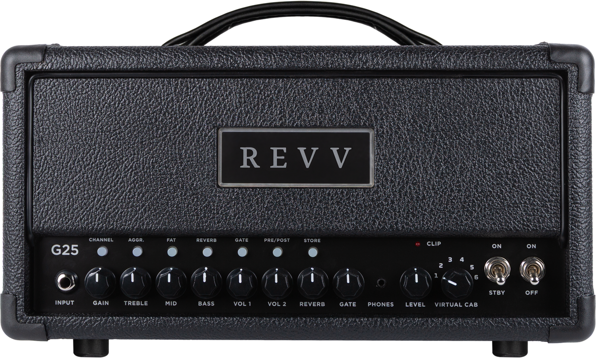 Revv Generator G25 2Ch 25 Watt Tube Head w/ Two Notes Reactive Load-REVV Amplification-Infinite Music