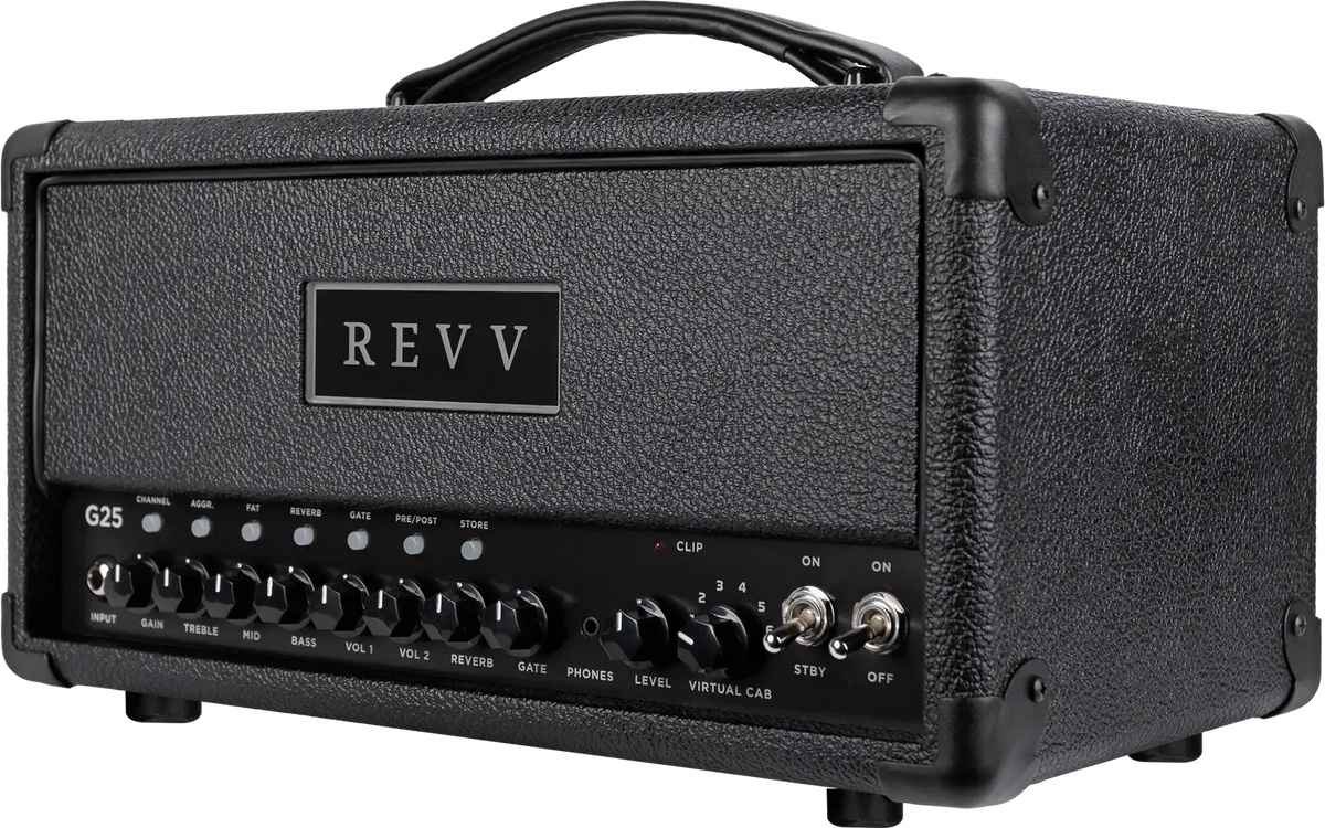 Revv Generator G25 2Ch 25 Watt Tube Head w/ Two Notes Reactive Load-REVV Amplification-Infinite Music