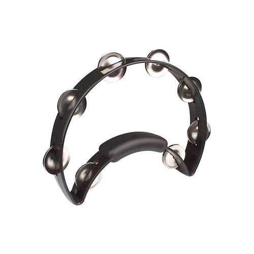 Rhythm Tech Solo Tambourine with Single Row Nickel Jingles - Black-Rhythm Tech-Infinite Music