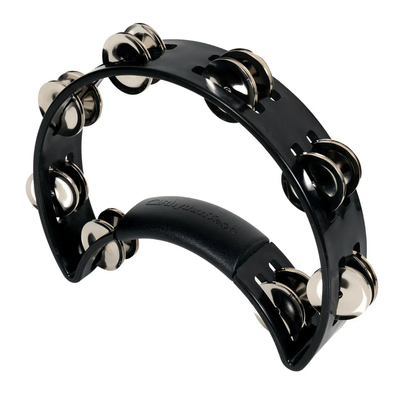 Rhythm Tech Standard Tambourine with Double Row Nickel Jingles - Black-Rhythm Tech-Infinite Music