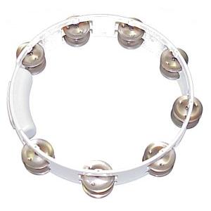 Rhythm Tech TC4020-U True Colors Tambourine - White-Rhythm Tech-Infinite Music