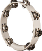 Rhythm Tech TC4020-U True Colors Tambourine - White-Rhythm Tech-Infinite Music