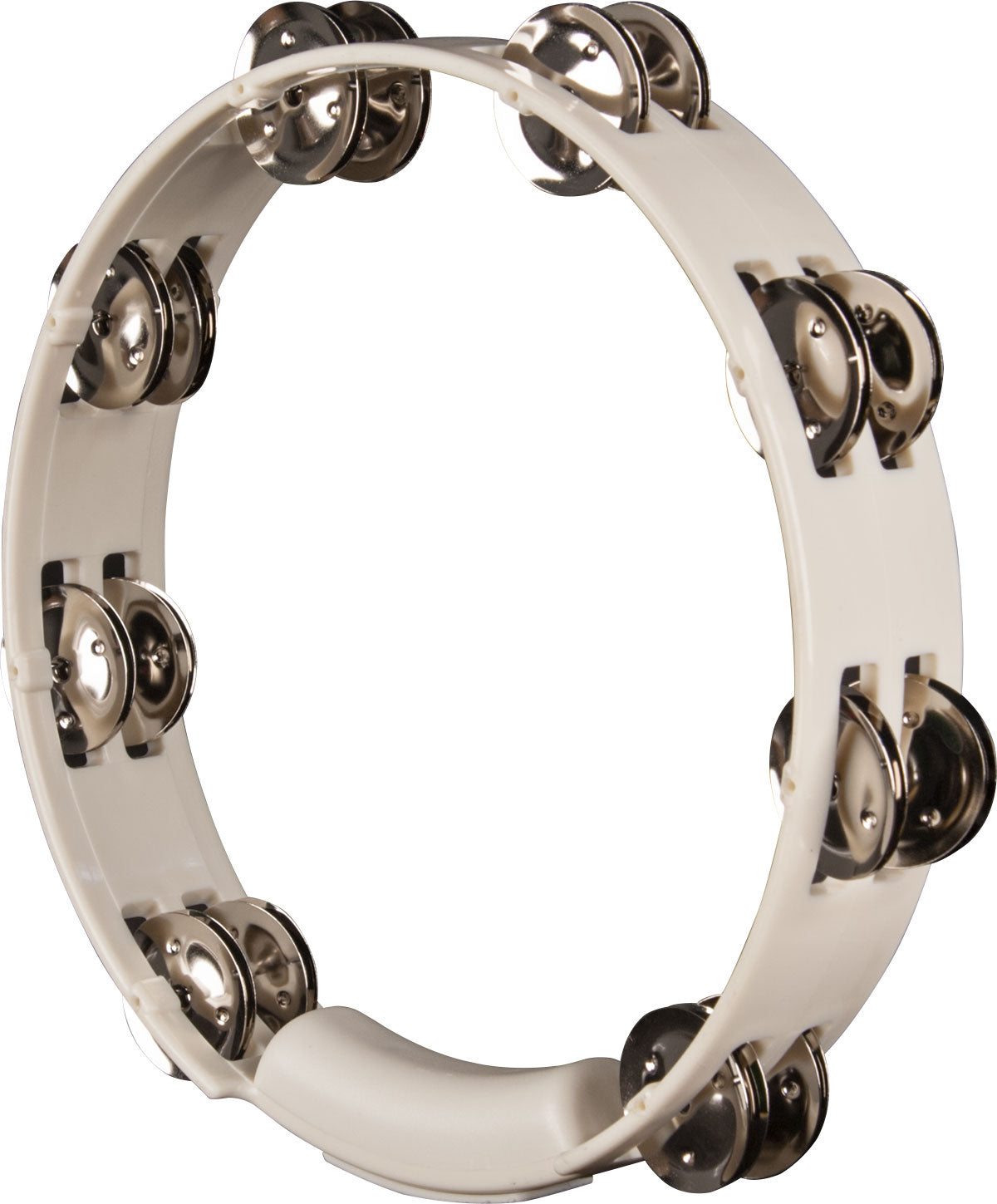 Rhythm Tech TC4020-U True Colors Tambourine - White-Rhythm Tech-Infinite Music