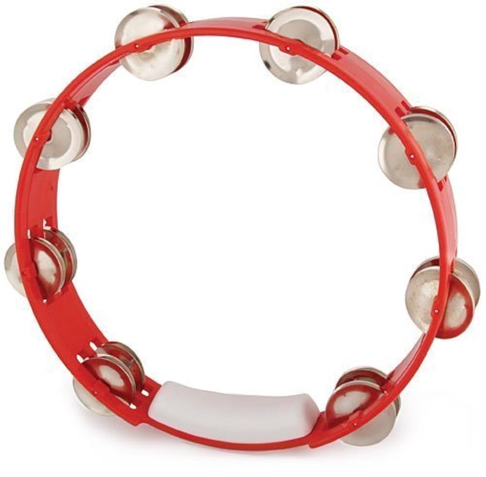 Rhythm Tech TC4030-U True Colors Tambourine - Red-Rhythm Tech-Infinite Music