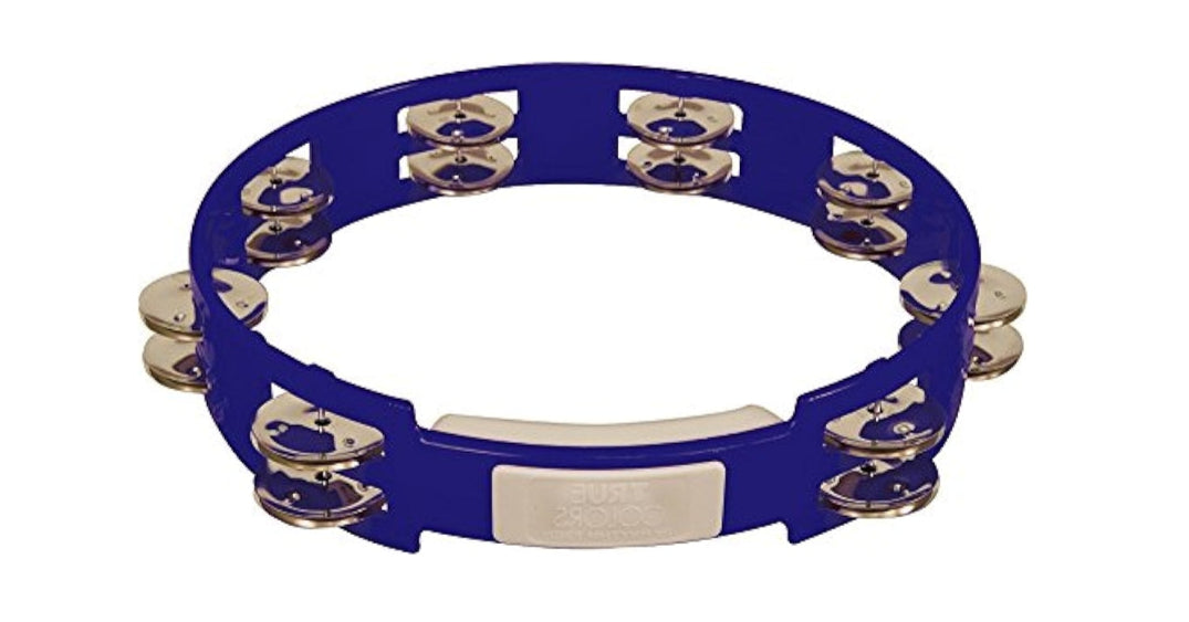 Rhythm Tech TC4040-U True Colors Tambourine - Blue-Rhythm Tech-Infinite Music