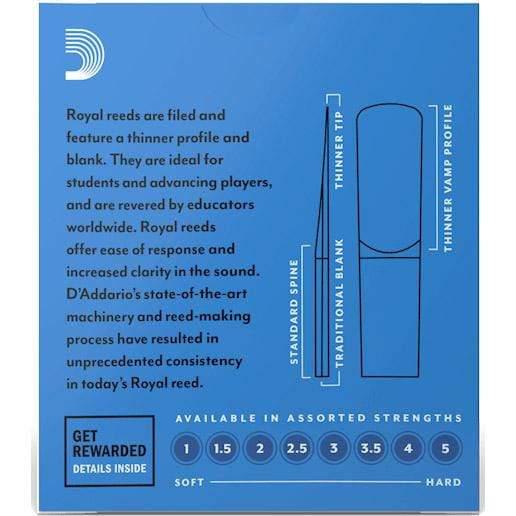 Rico Royal Alto Sax Reeds By Daddario – Box of 10-Rico-Infinite Music